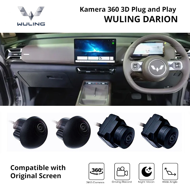 Kamera 360 3D Wuling Darion Plug And Play