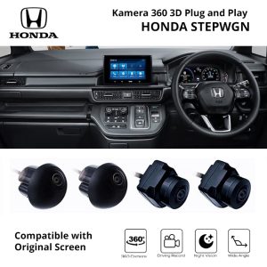 Kamera 360 Honda STEPWGN 3D Plug And Play Adaptive Trajectory