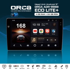 Head Unit Android Orca Eco Lite Plus NFC Series ADR-9988 4/64GB