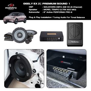 Paket Audio GEELY EX2 Premium Sound 1