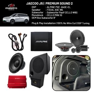 Paket Audio JAECOO J5 Premium Sound 2 (Subwoofer Pasif)