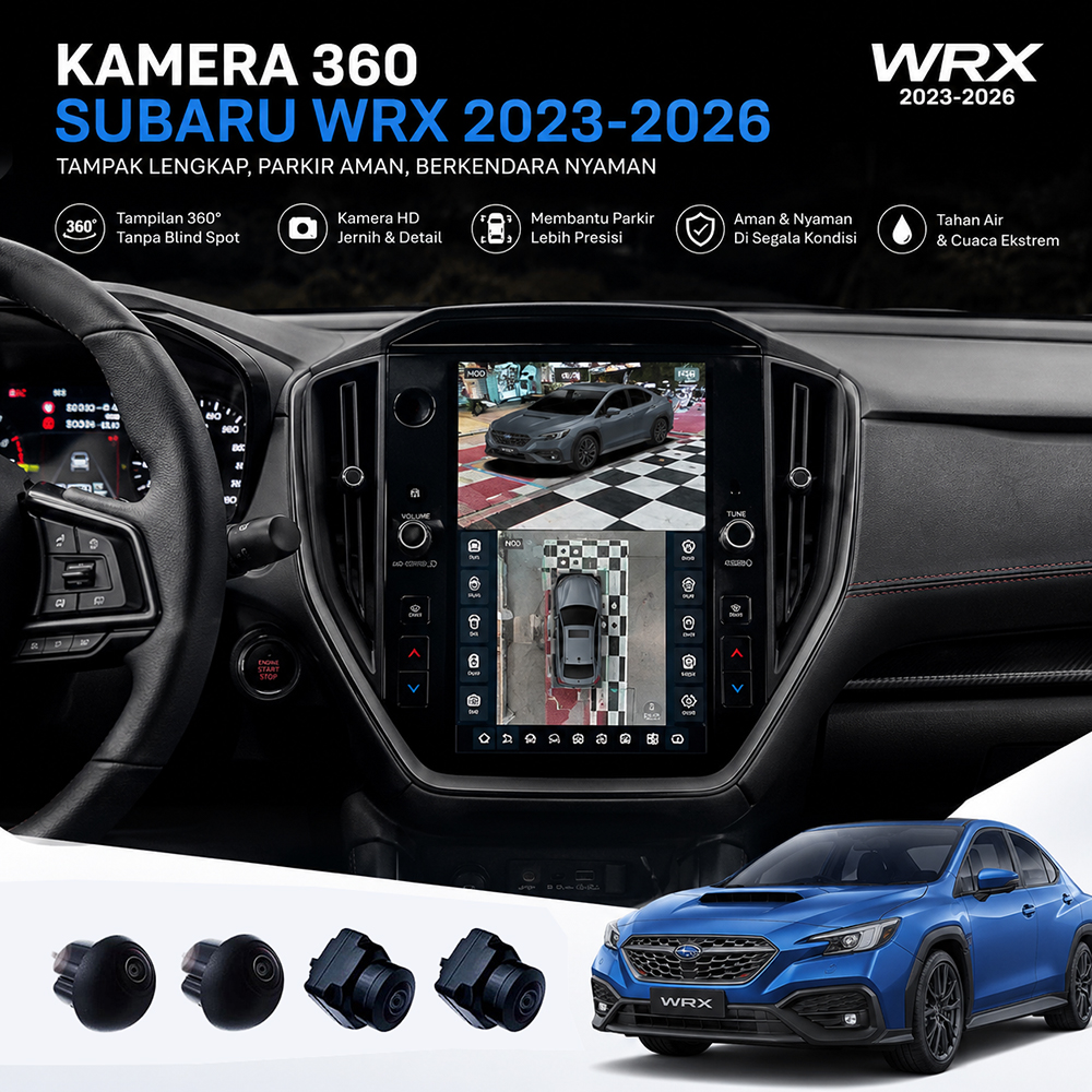 Kamera 360 Subaru WRX 2023 2024 2025 2026 3D Plug And Play