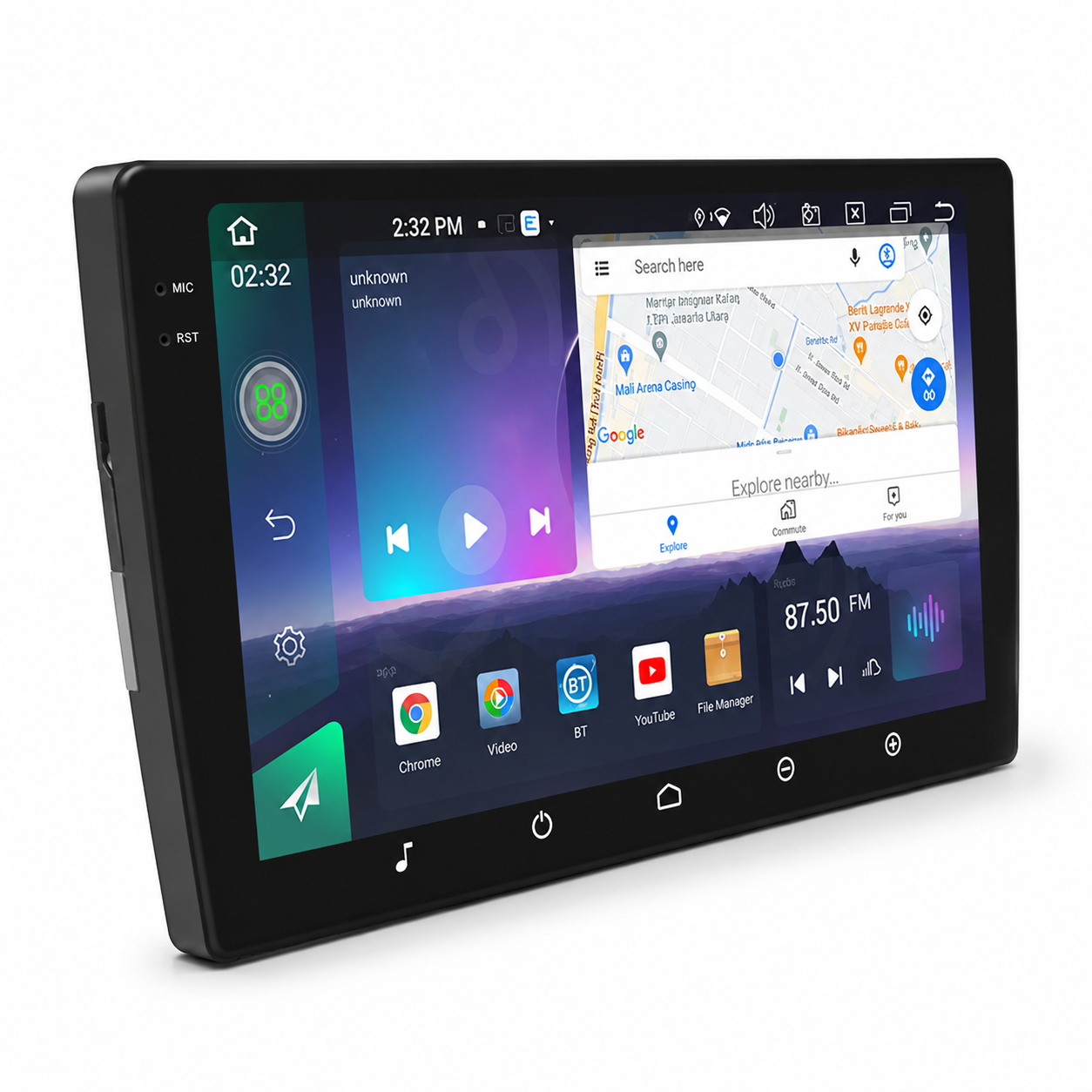 Head Unit Android M-TECH ECLIPSE PRO MM-8803 2K QLED Android 13 RAM 8GB ROM 256GB