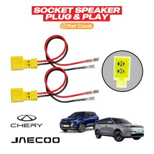 Soket Socket Speaker PNP Chery JAECOO J5 Plug & Play Adapter Connector Speaker OEM Tanpa Potong Kabel Sepasang