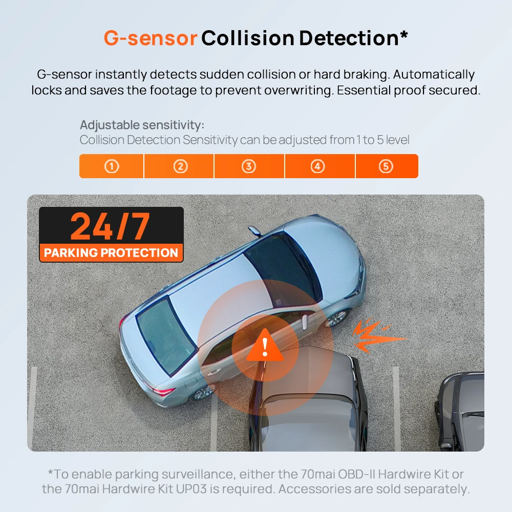 70mai Dash Cam M310 2K - Gambar 3