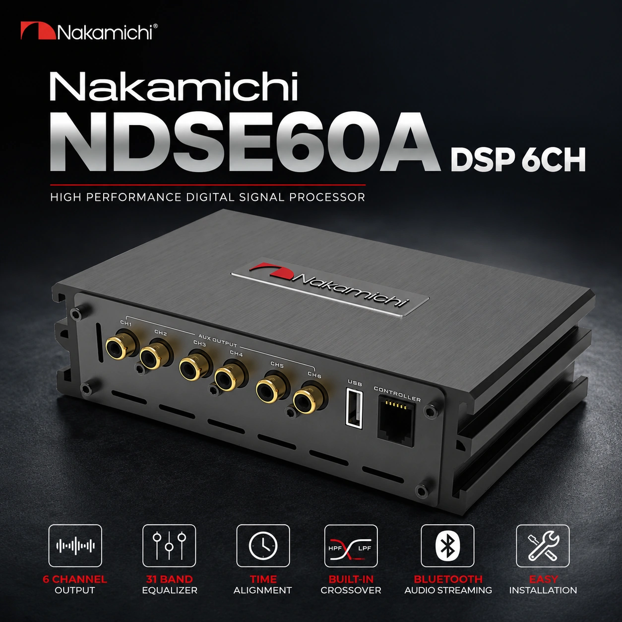 Nakamichi NDSE60A DSP Amplifier 6CH
