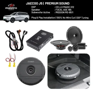 Paket Audio JAECOO J5 Premium Sound (Subwoofer Ban Serep)